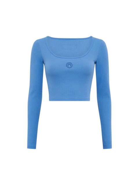 MOON LOGO JERSEY LS ROUNDNECK TOP