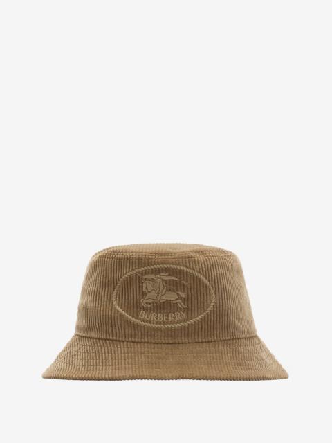 Knight Stamp Corduroy Bucket Hat