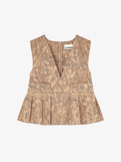 TOP IN PRINTED COTTON