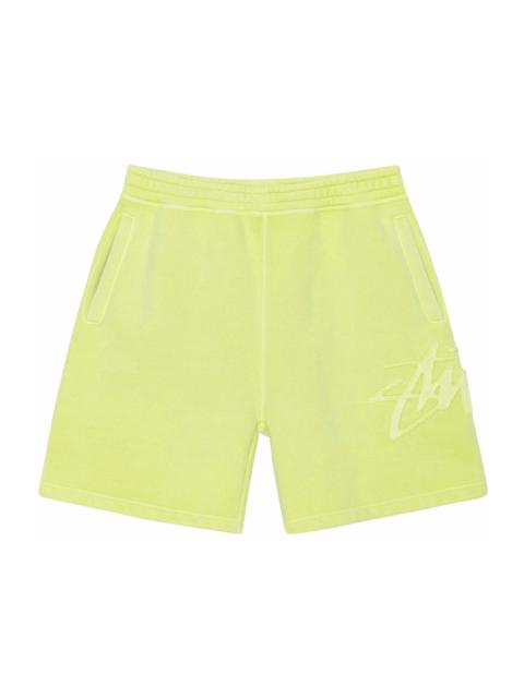 Stussy Tonal Applique Fleece Short Lime