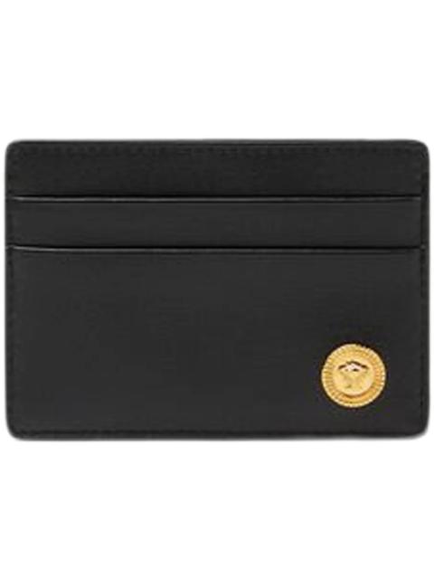 Versace Medusa Biggie (4 Card Slot 1 Cash Compartments) Card Holder Black/Gold