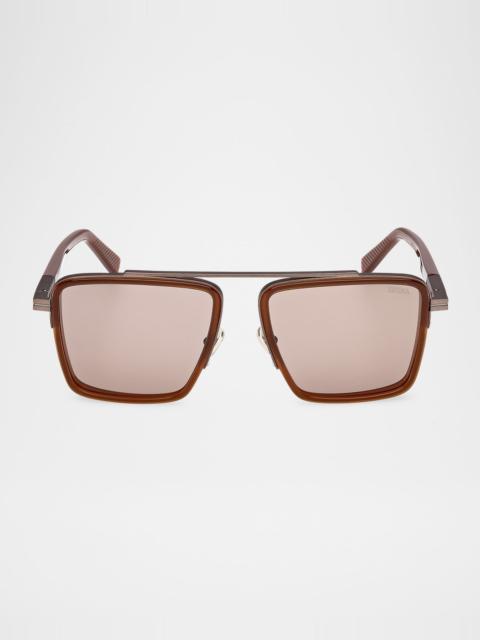 Men's Metal Aviator Sunglasses