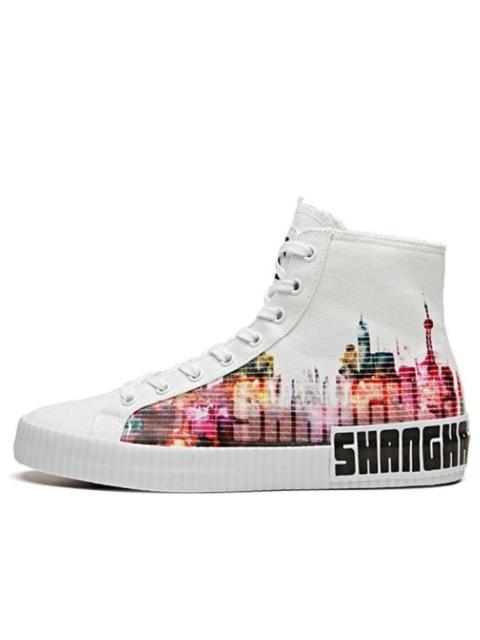 (WMNS) ANTA Life Series Sneakers Canvas High 'Shanghai' 12948620-1