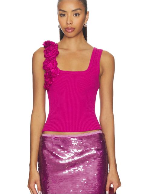 Emmy Flower Knit Tank Top