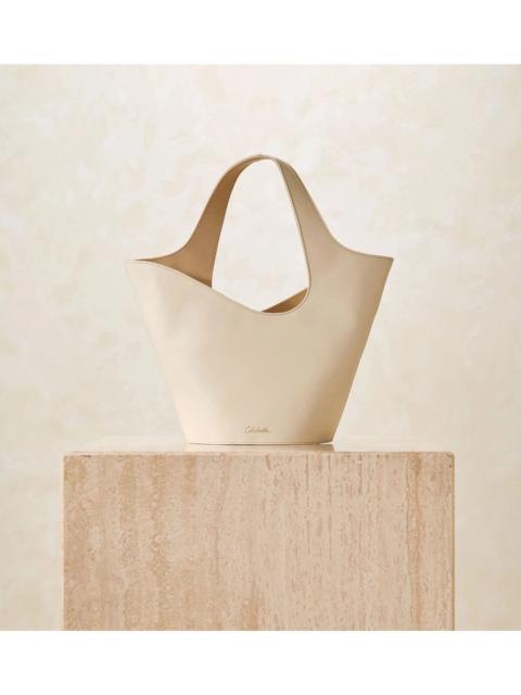 MINI ASTRID TOTE BAG | IVORY/MOCASSIN