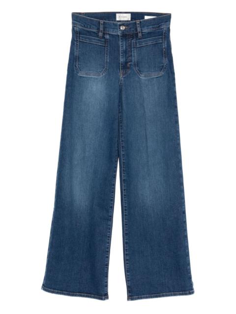 button-fastening jeans