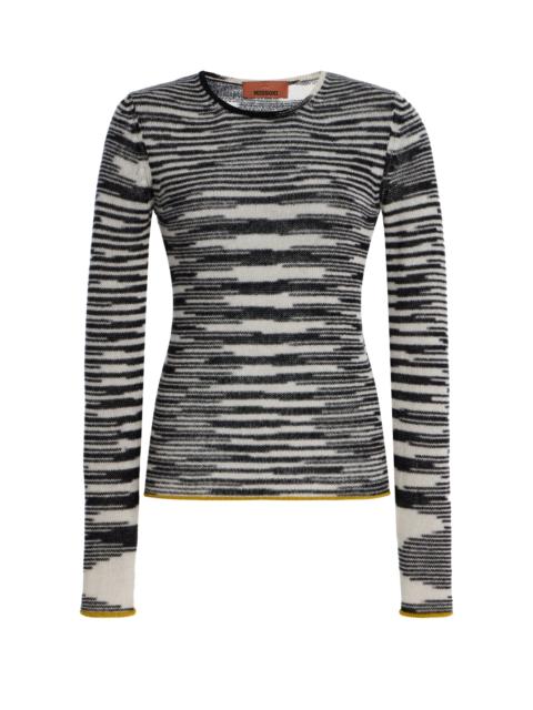 Space-Dyed Cashmere-Wool Sweater multi