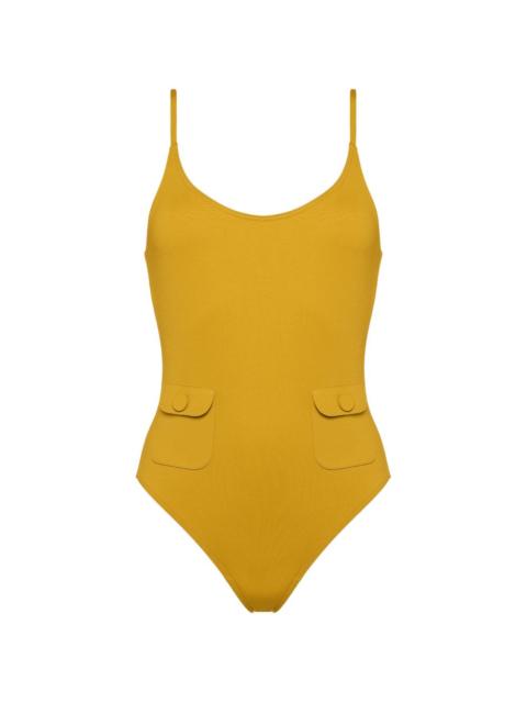 round-neck swimsuit