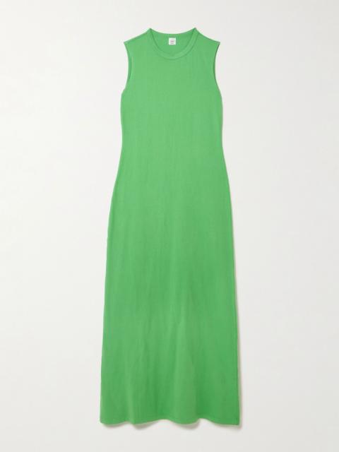 Margo cotton-jersey maxi dress Bright green