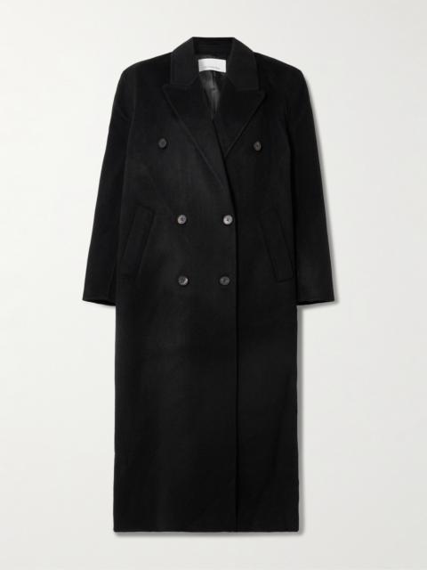 Gaia Oversized Double-breasted Wool-blend Coat