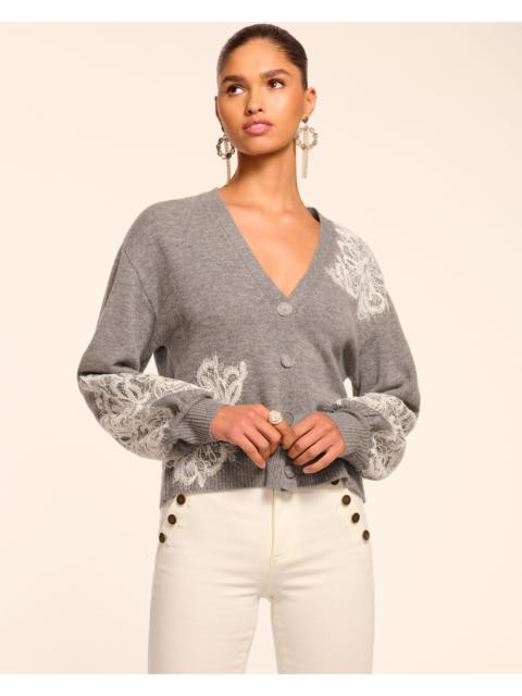 Perry Wool Embellished Cardigan Sweater
