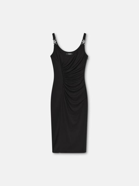 Stretch Crêpe Jersey Midi Dress