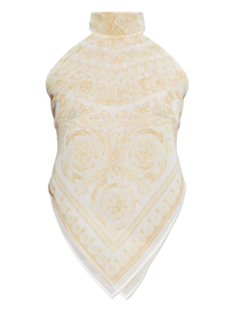 paisley-pattern blouse