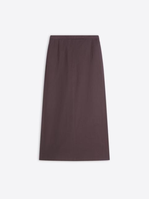 TAILORED COTTON POPLIN SKIRT
