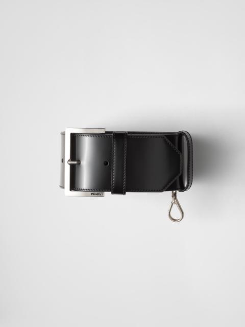 Leather wrist strap