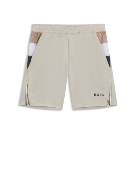 ACTIVE TENNIS SHORTS IN STRETCH FABRIC WITH MOISTURE MANAGEMENT