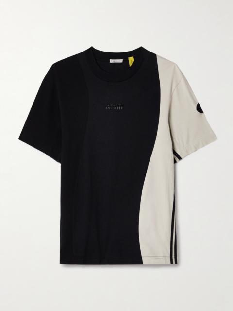 + Adidas Originals Two-tone Cotton-jersey T-shirt