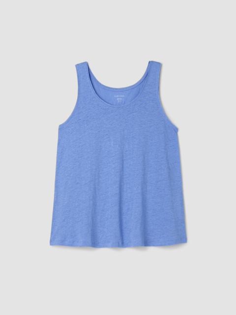 Organic Linen Jersey Scoop Neck Tank