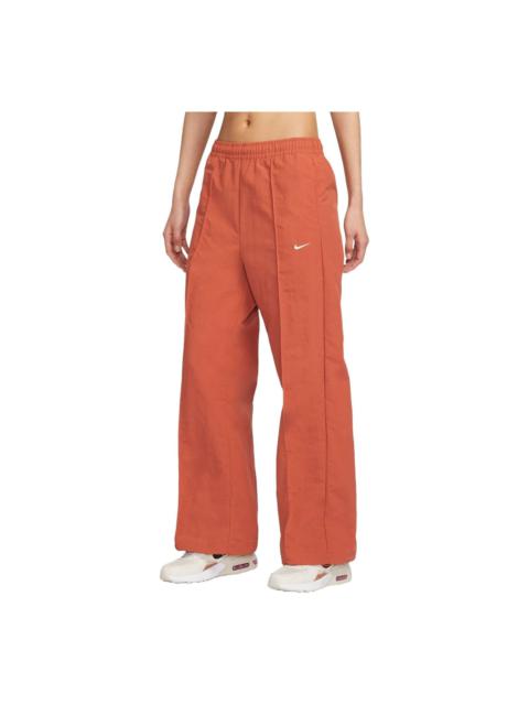 (WMNS) Nike Sportswear Everything Wovens Mid-Rise Open-Hem Pants Asia Sizing 'Orange' FQ3589-825