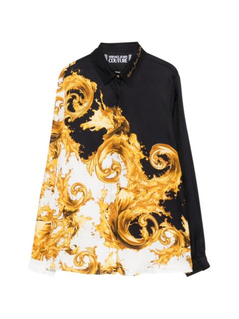 baroque-print shirt