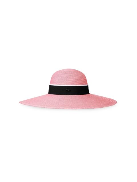 Blache straw capeline hat