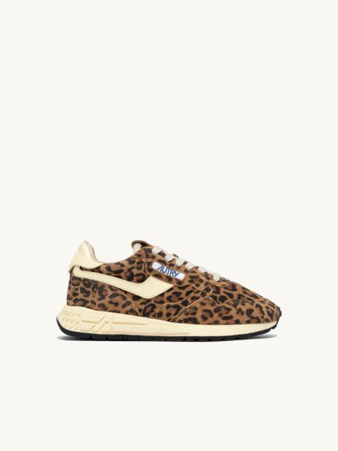 REELWIND LOW SNEAKERS IN LEOPARD SUEDE AND RUTABAGA LEATHER