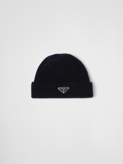 Wool and cashmere beanie