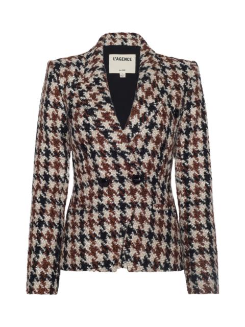 Marie Houndstooth Tweed Blazer