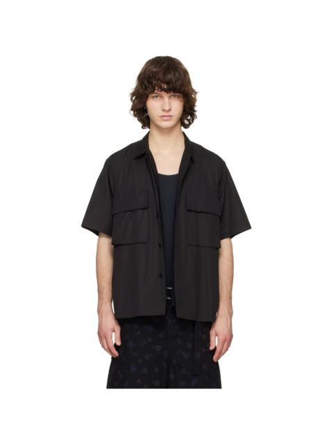 Black Poplin Shirt