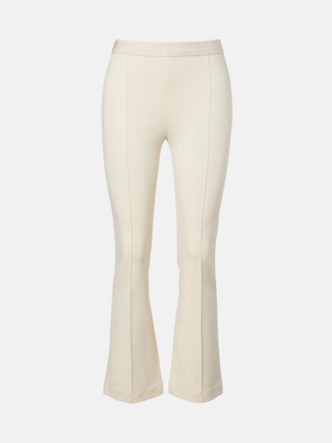 Grazia cropped jersey flared pants