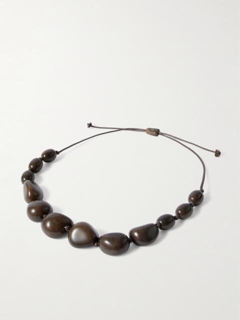 The Statement Tagua And Leather Necklace
