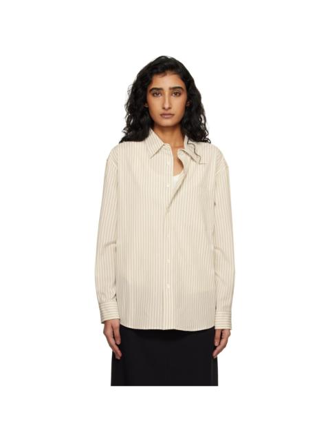 Off-White 2-Way Oversized Striped Shirt