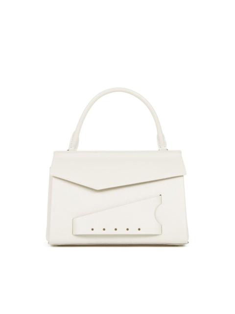 small grained leather tote bag