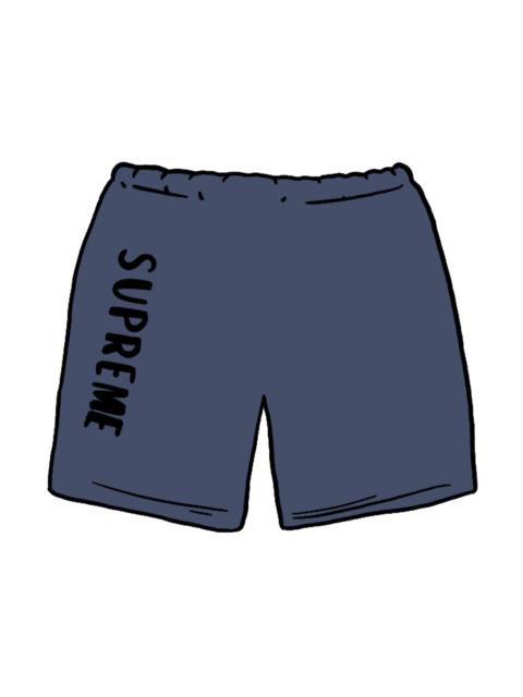 Supreme Overdyed Sweatshort Navy