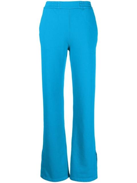 diagonal-stripe track pants