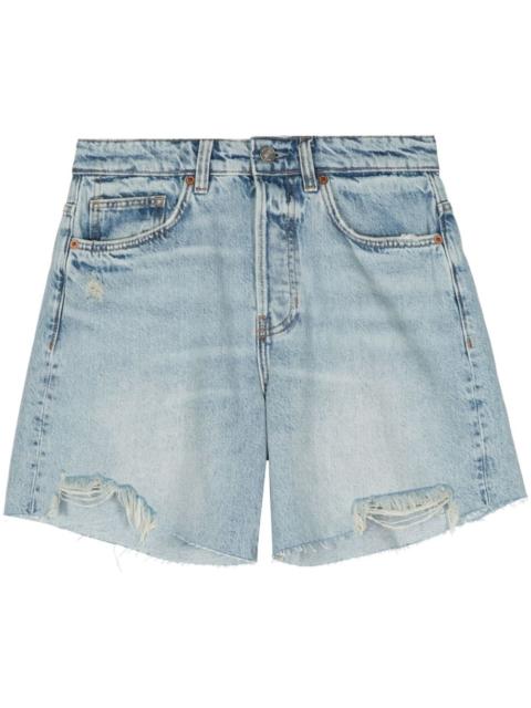 Raye mid-rise denim shorts