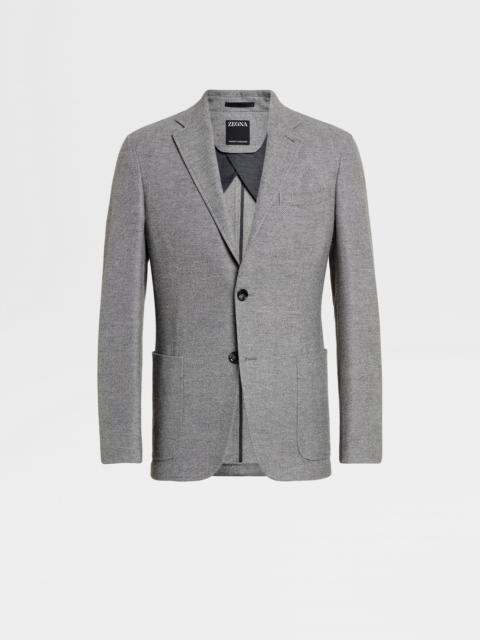 GREY MÉLANGE TROFEO™ CASHMERE SHIRT JACKET