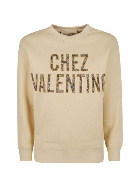 Chez Valentino embroidered sweatshirt