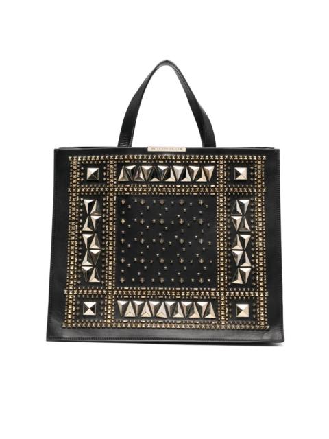 studded tote bag