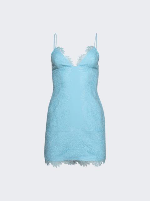 Lace Cami Mini Dress Blue