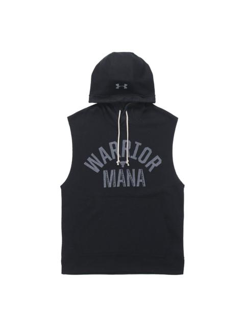 Men's Under Armour Project Rock Training Sports hooded Sleeveless Black 1352693-001
