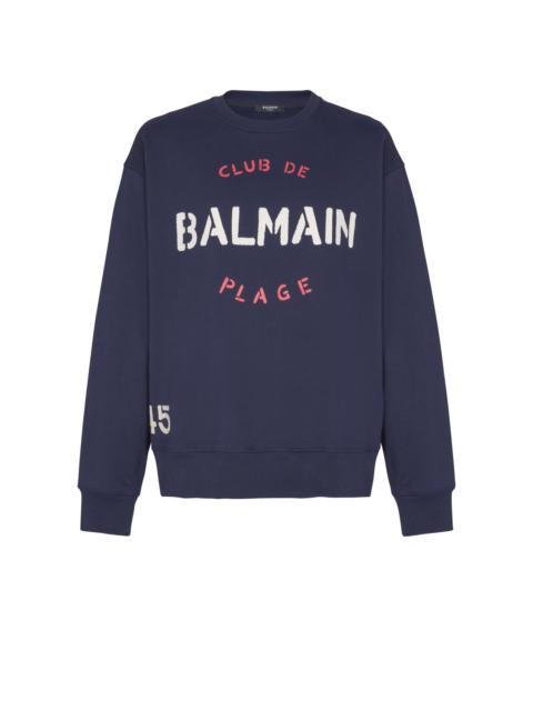 Sweatshirt with Balmain Club print