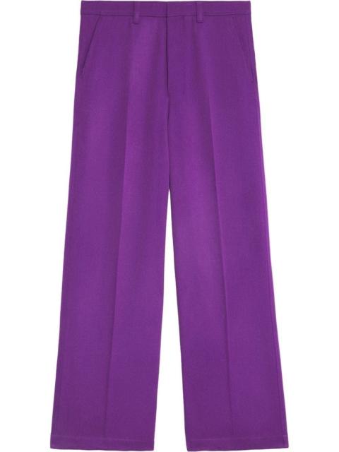 wide-leg tailored trousers