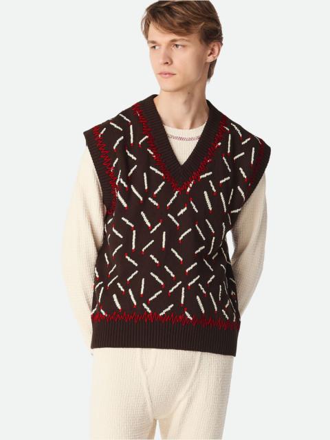 Cotton Jacquard Matches Gilet