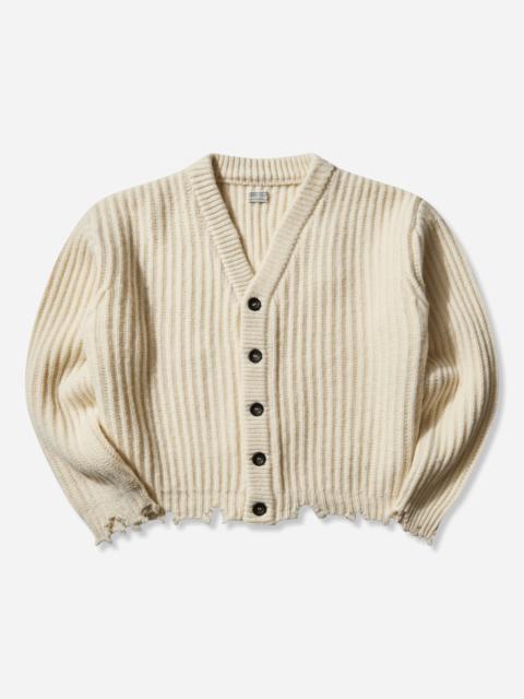 Women's Frayed Cardigan Warm Milk