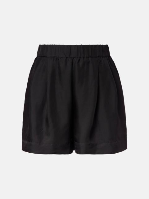 Zurich silk twill shorts