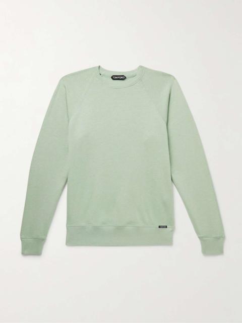 Cotton-Blend Jersey Sweatshirt