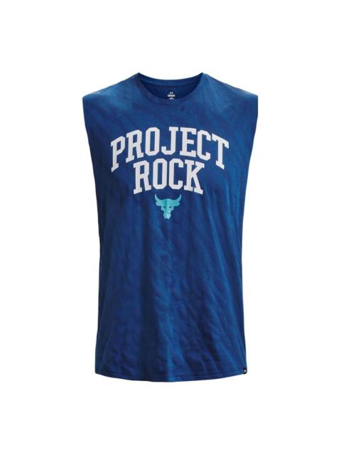 Under Armour Project Rock Sleeveless Tank 'Blue' 1379019-471