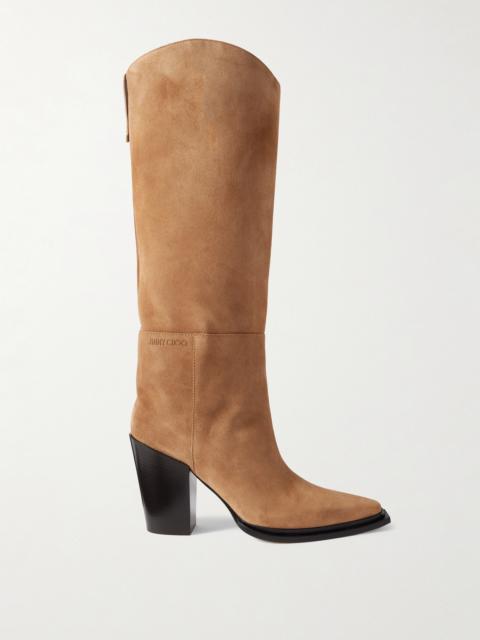Cece 80 Suede Knee Boots