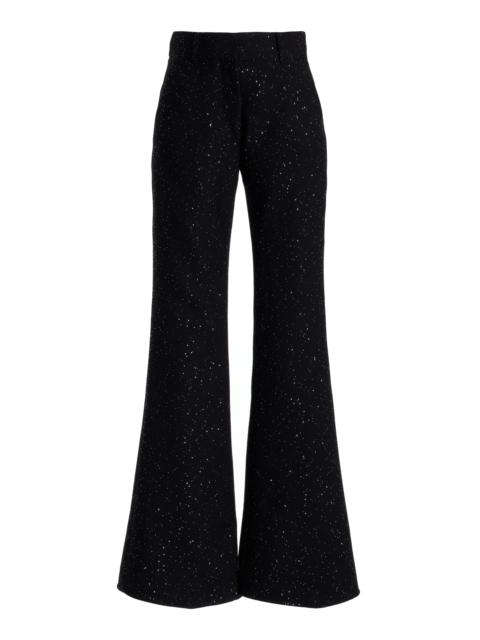 Allanon Sequin Pant in Black Wool